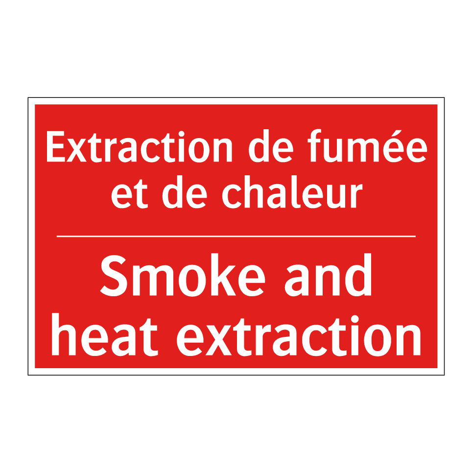 Extraction de fumée et de chaleur /.../ - Smoke and heat extraction