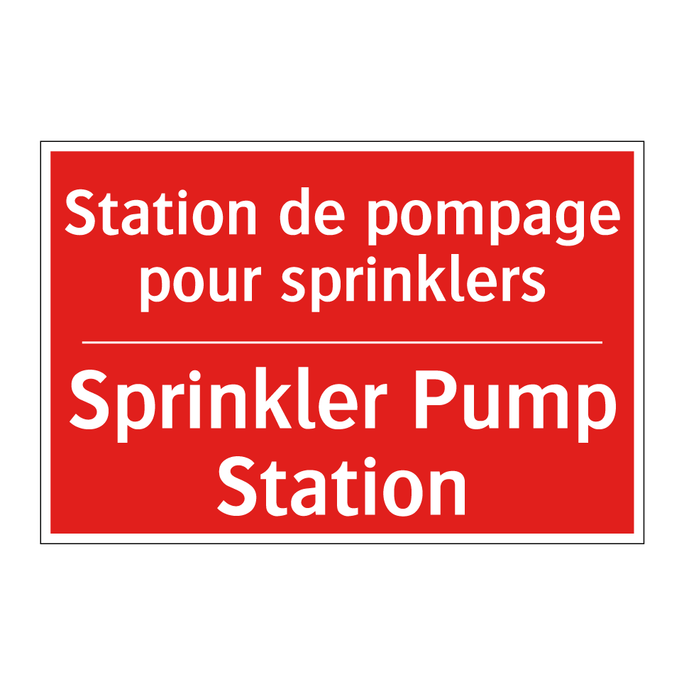 Station de pompage pour sprinklers /.../ - Sprinkler Pump Station