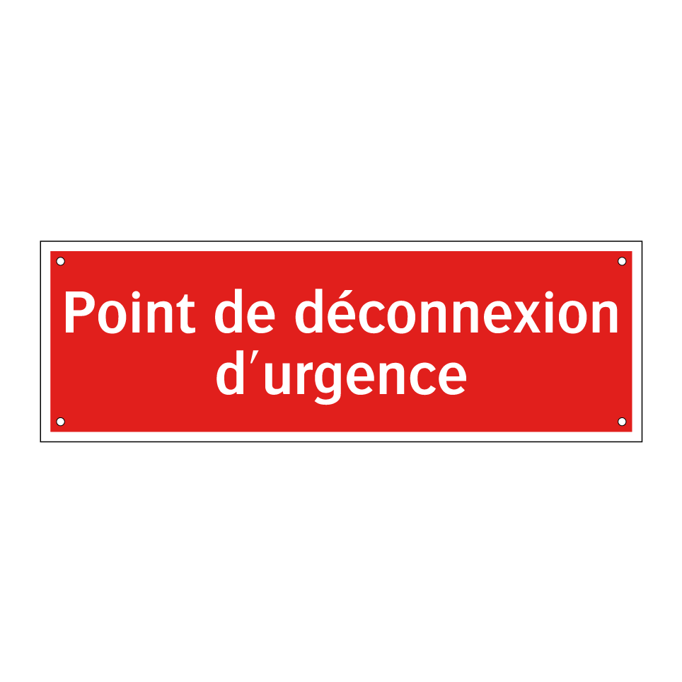Point de déconnexion d'urgence