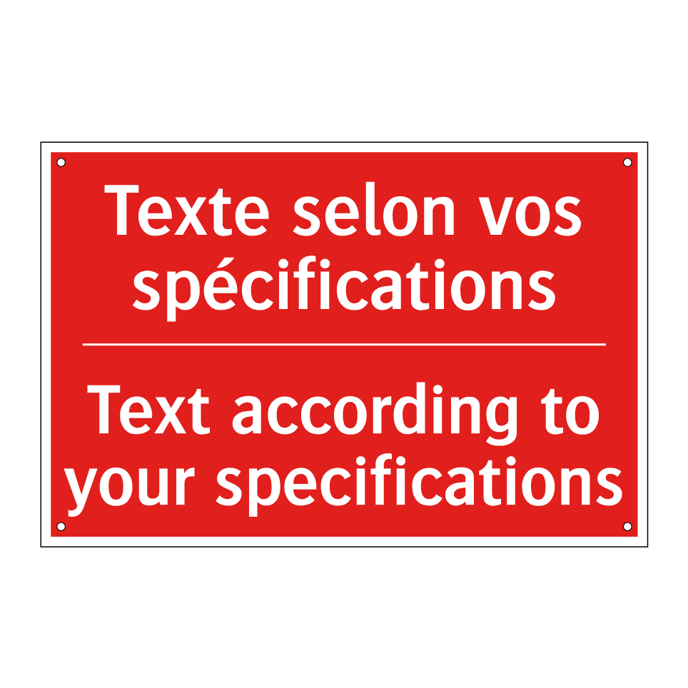 Texte selon vos spécifications - Text according to your specifications /.../