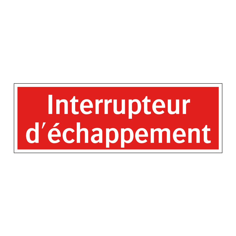 Interrupteur d'échappement