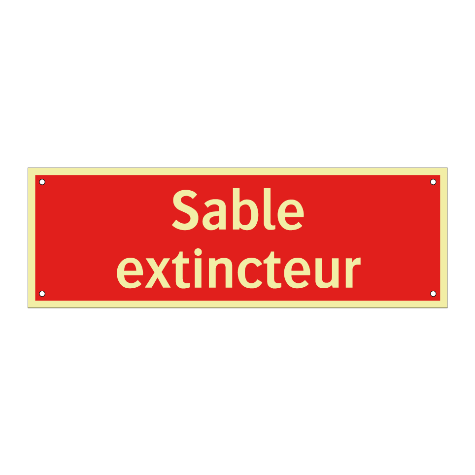 Sable extincteur