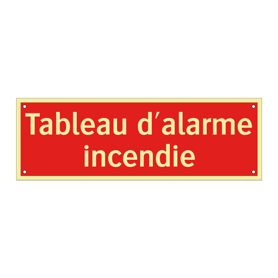 Tableau d'alarme incendie
