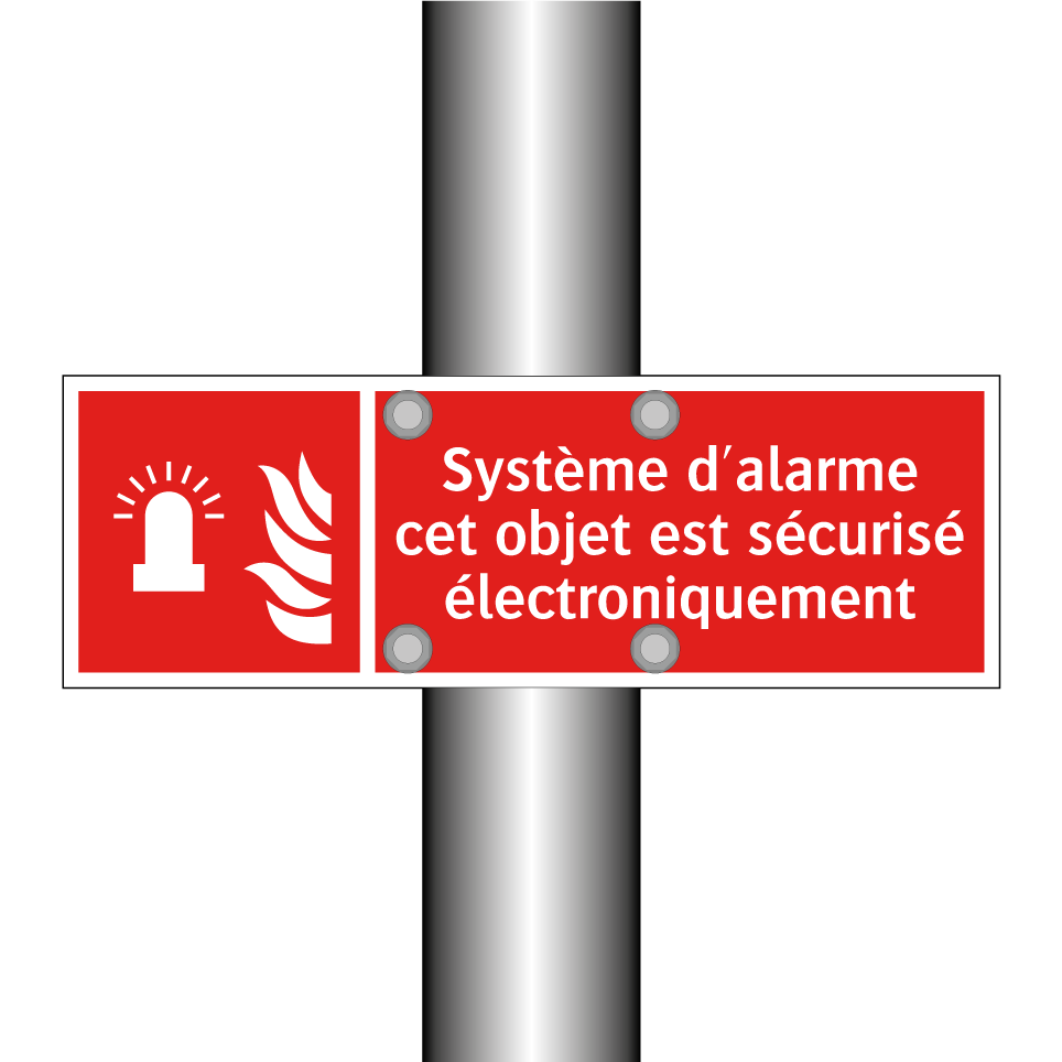 Système d'alarme cet objet est sécurisé électroniquement