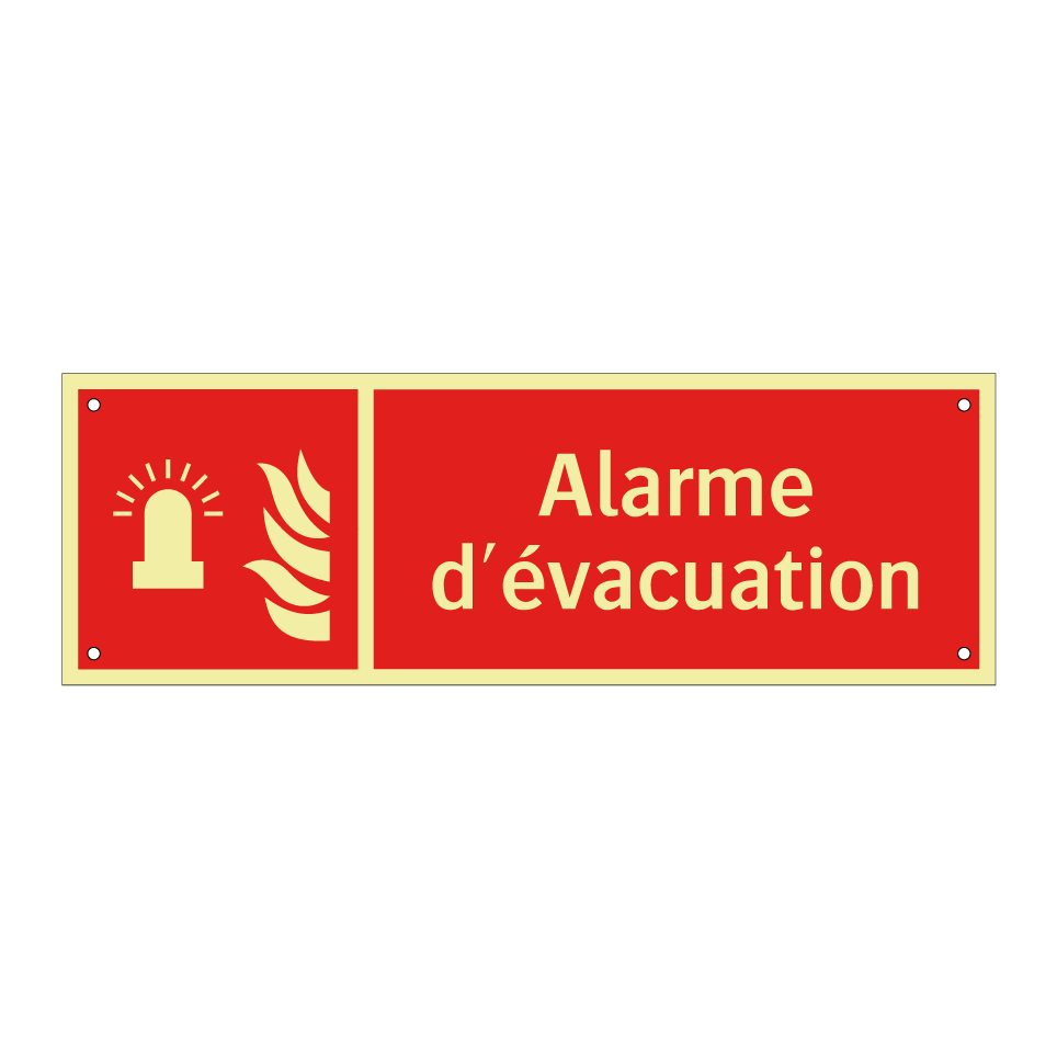 Alarme d'évacuation