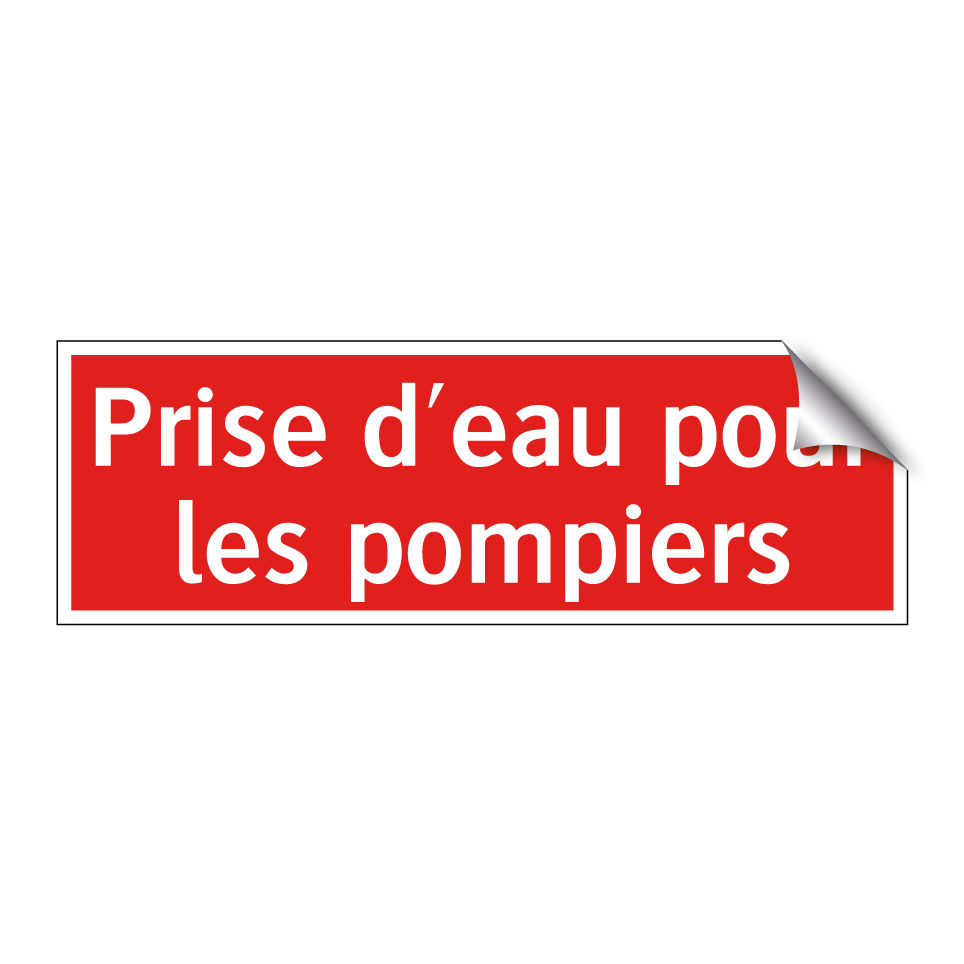 Prise d'eau pour les pompiers