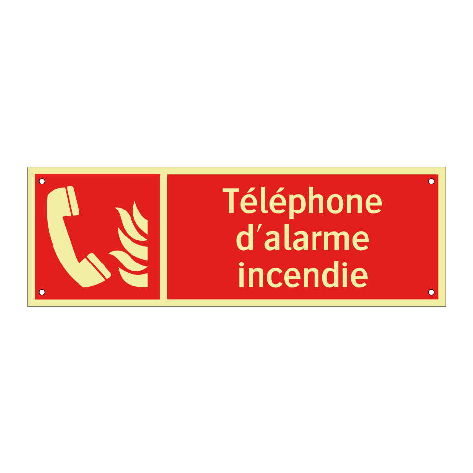 Téléphone d'alarme incendie