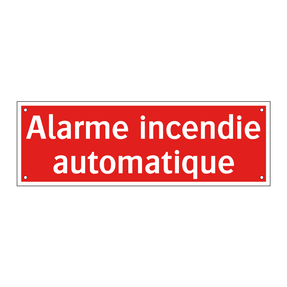 Alarme incendie automatique