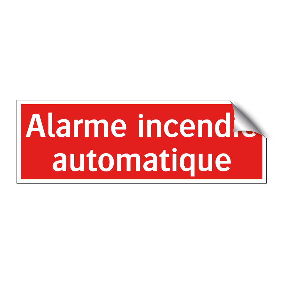 Alarme incendie automatique