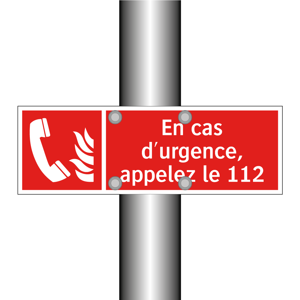En cas d'urgence, appelez le 112