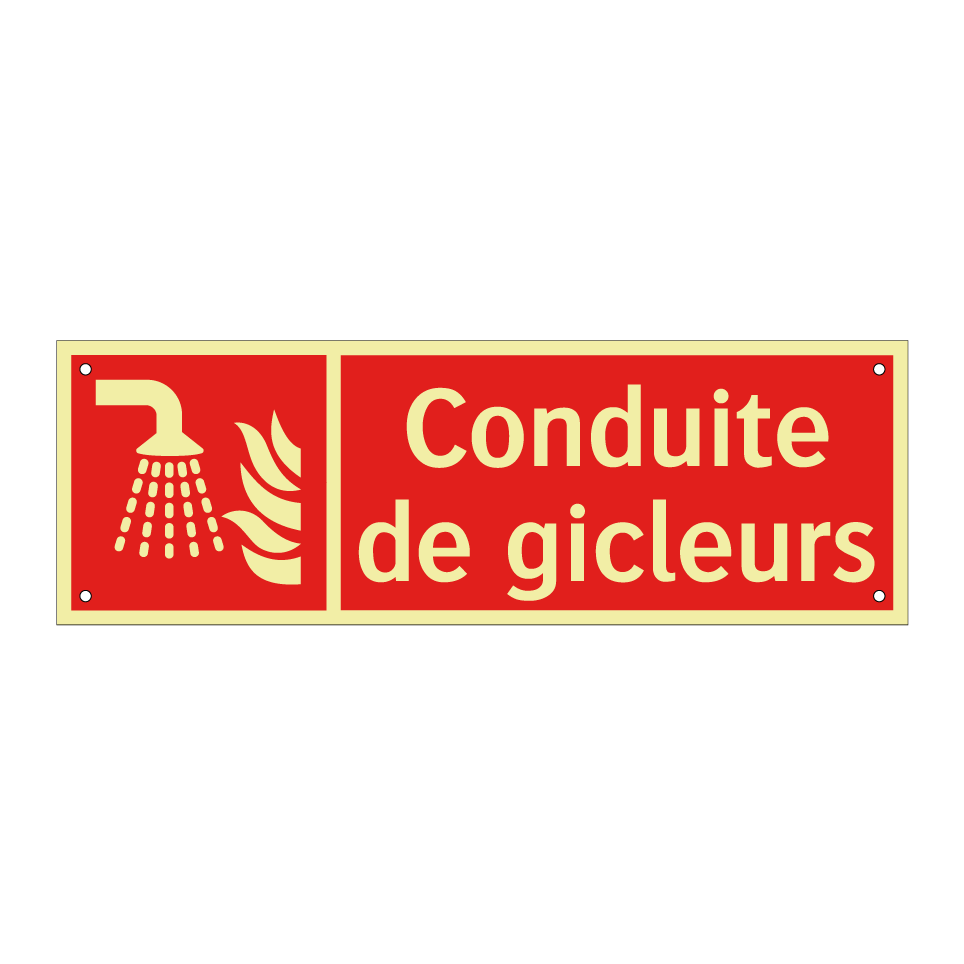 Conduite de gicleurs