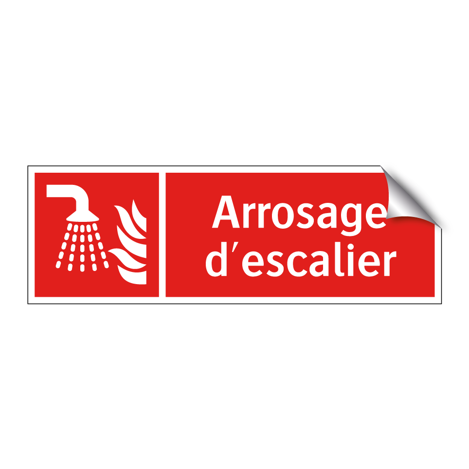 Arrosage d'escalier