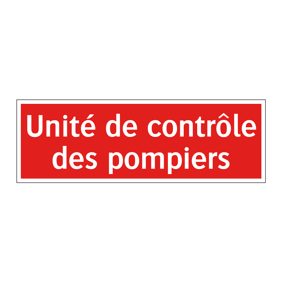 Unité de contrôle des pompiers