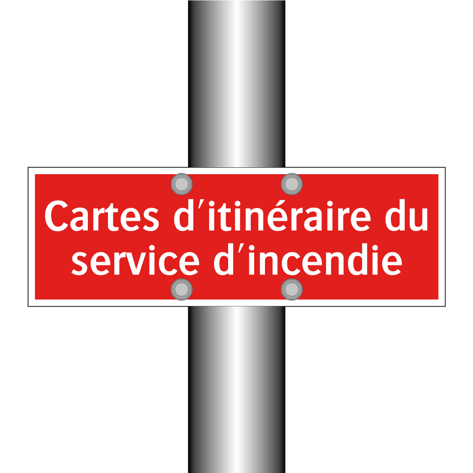 Cartes d'itinéraire du service d'incendie