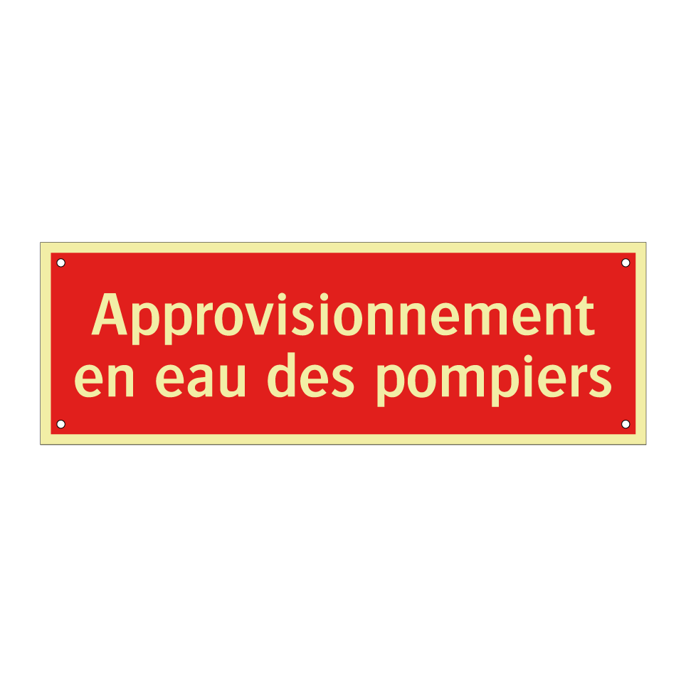 Approvisionnement en eau des pompiers