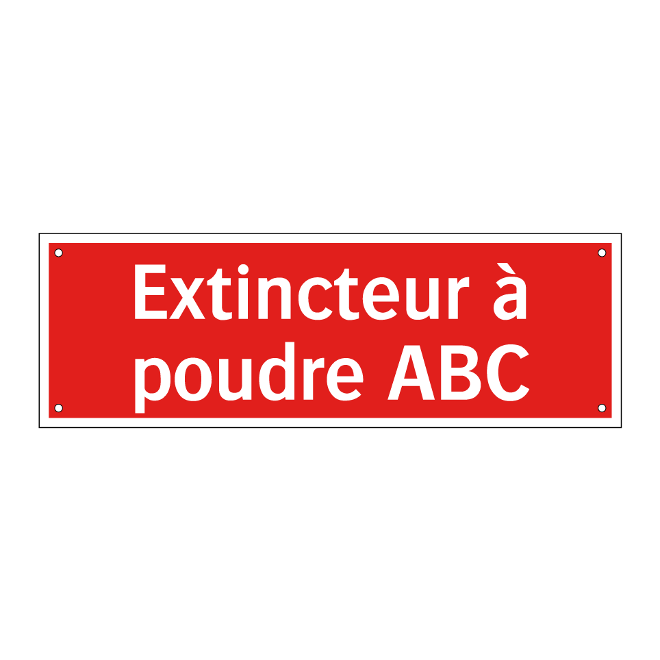 Extincteur à poudre ABC