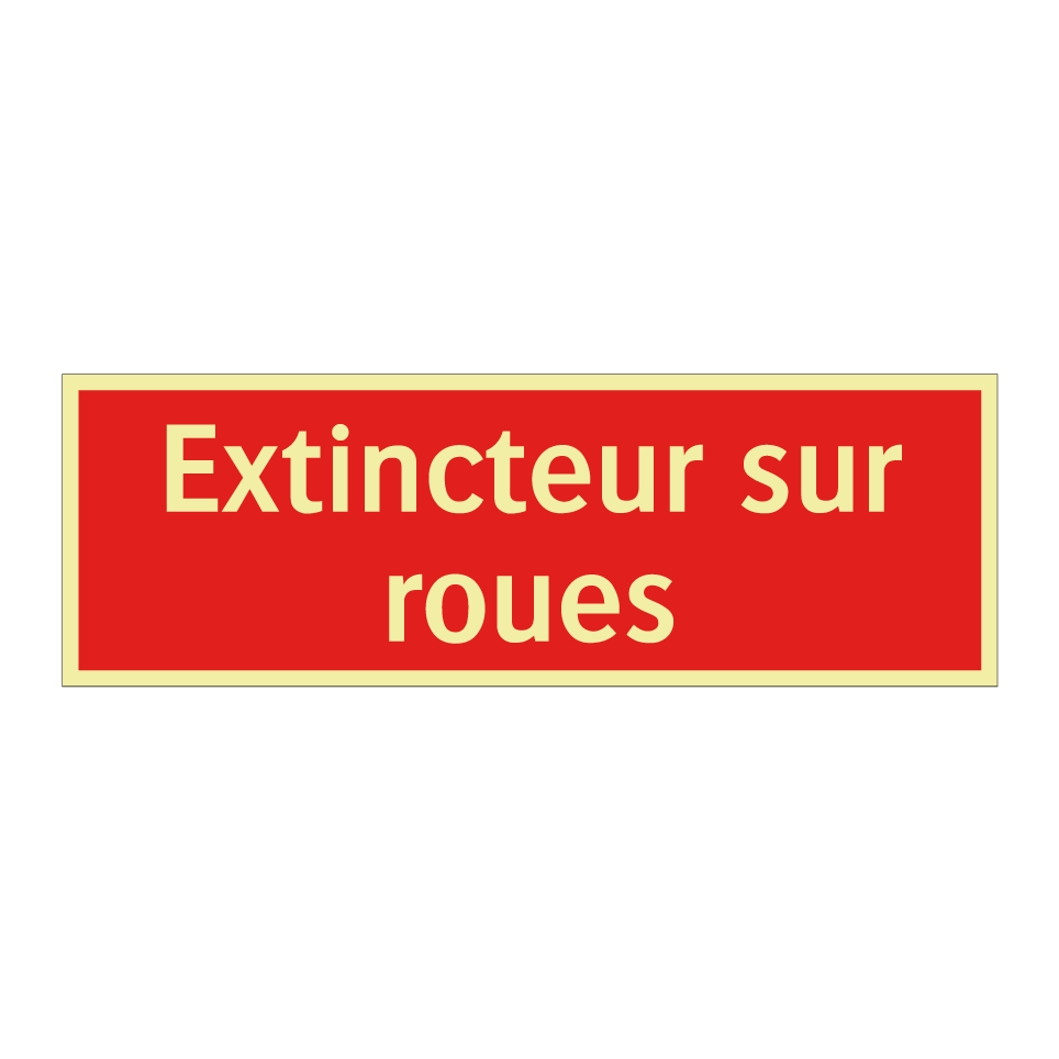 Extincteur sur roues