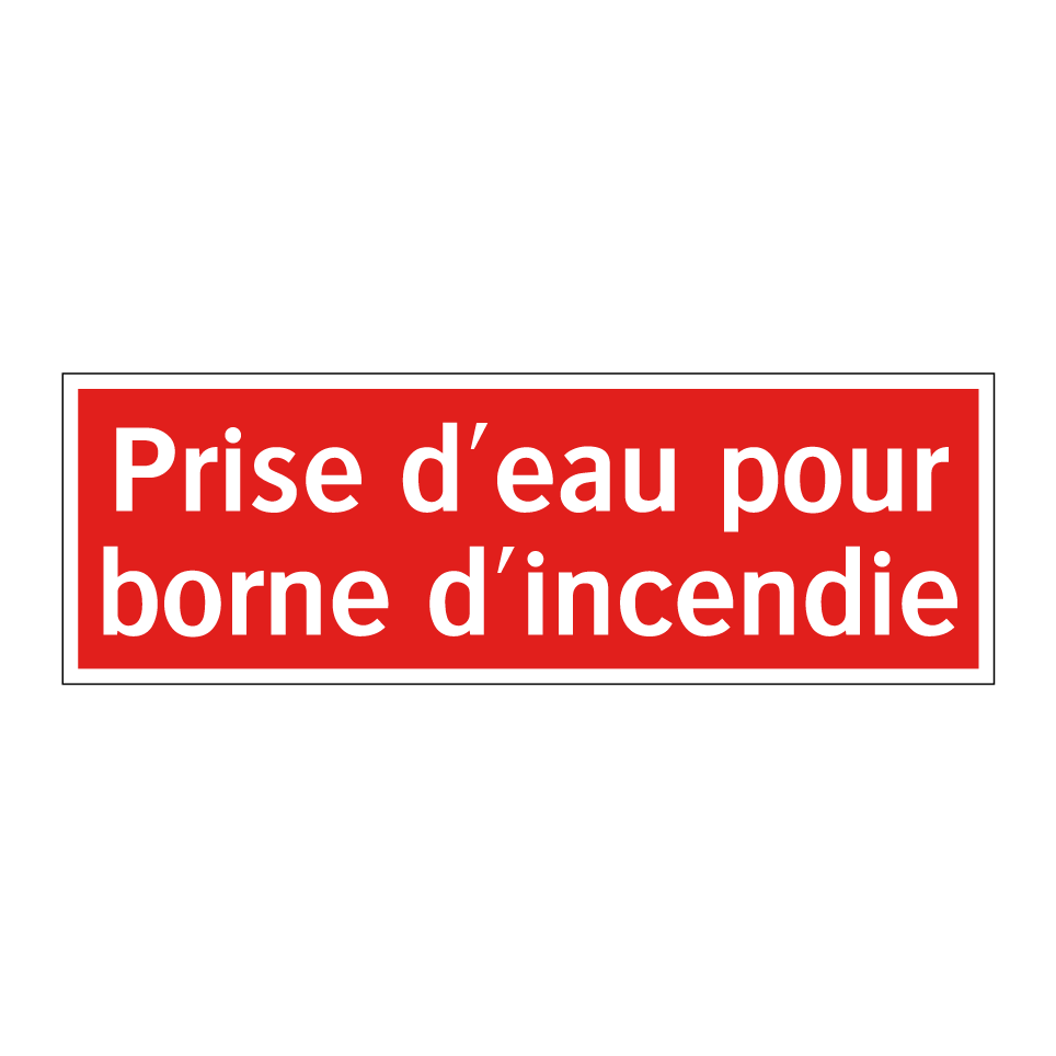 Prise d'eau pour borne d'incendie
