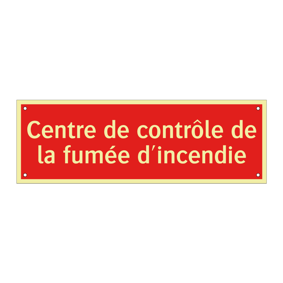 Centre de contrôle de la fumée d'incendie
