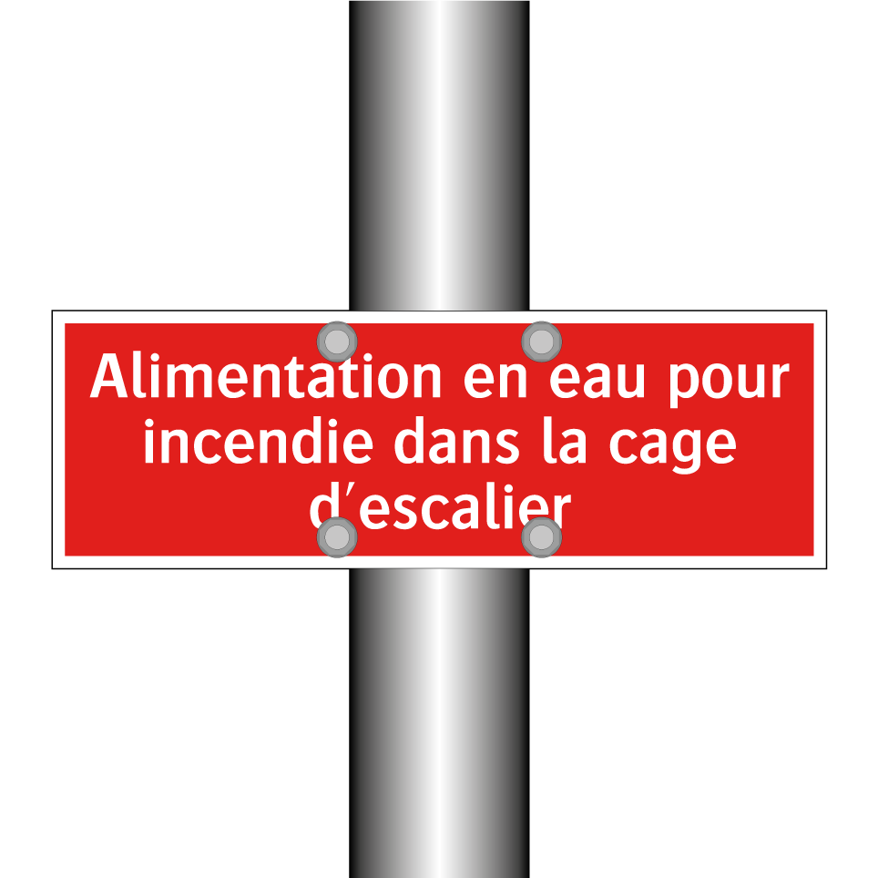 Alimentation en eau pour incendie dans la cage d'escalier