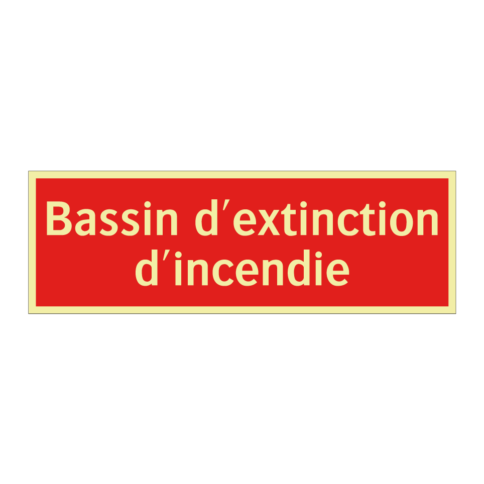 Bassin d'extinction d'incendie