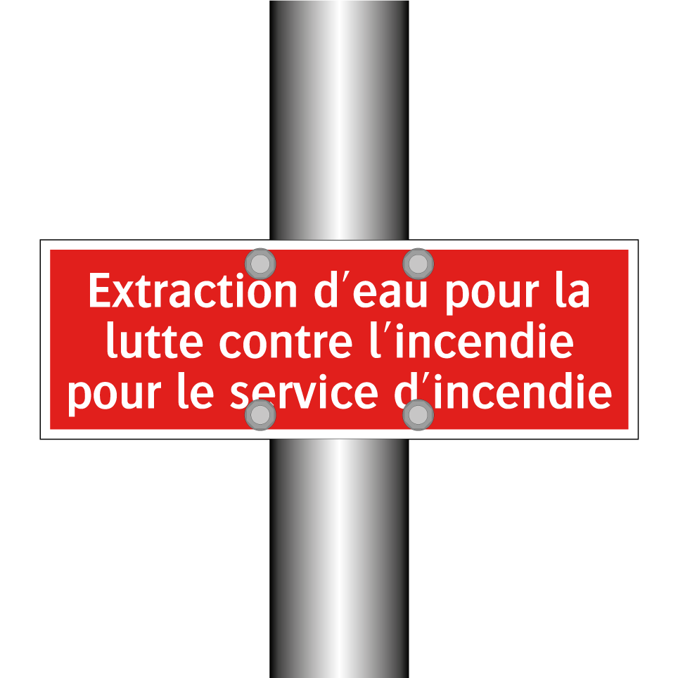 Extraction d'eau pour la lutte contre l'incendie pour le service d'incendie