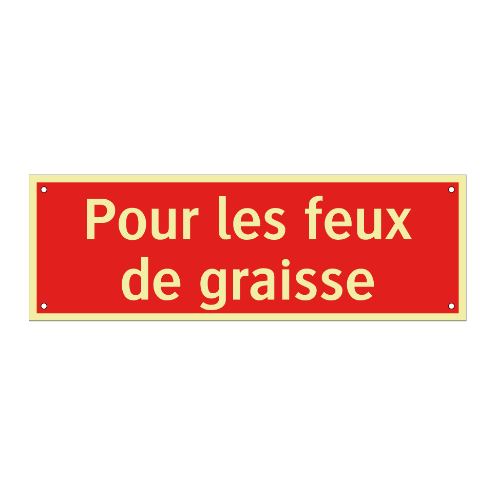 Pour les feux de graisse