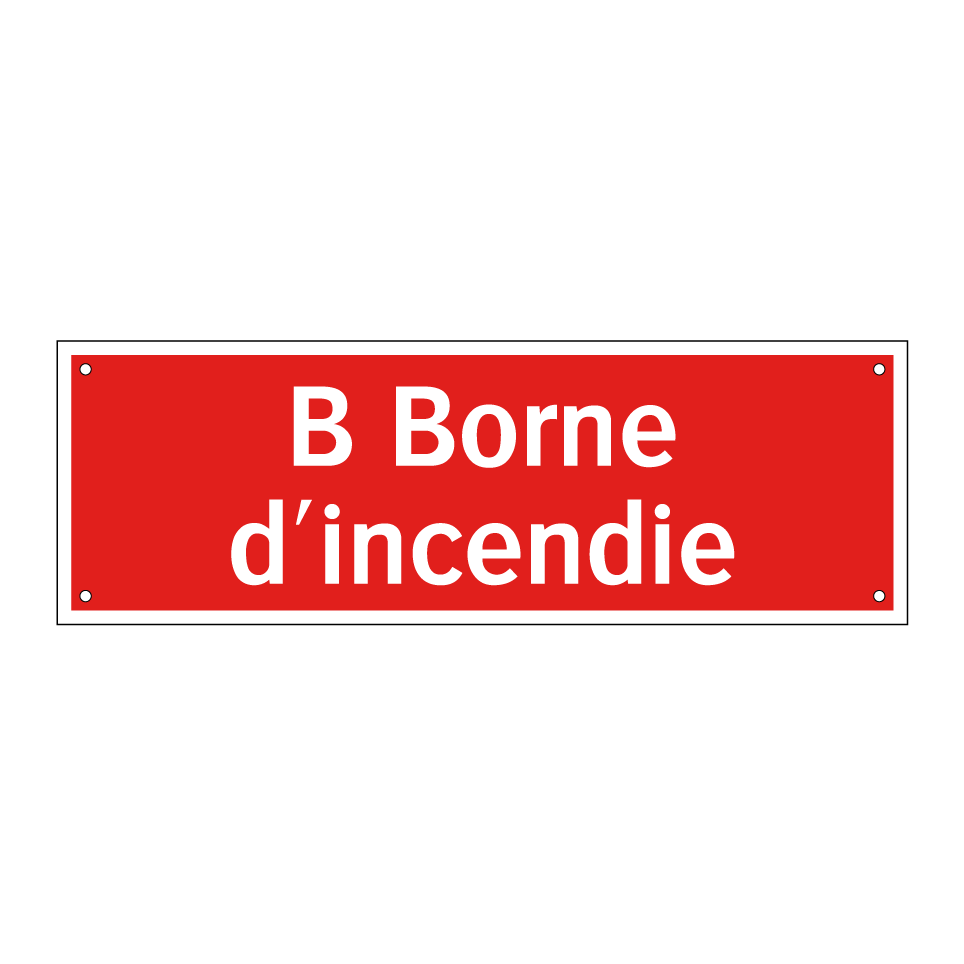 B Borne d'incendie