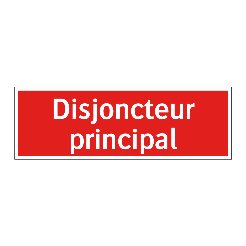 Disjoncteur principal