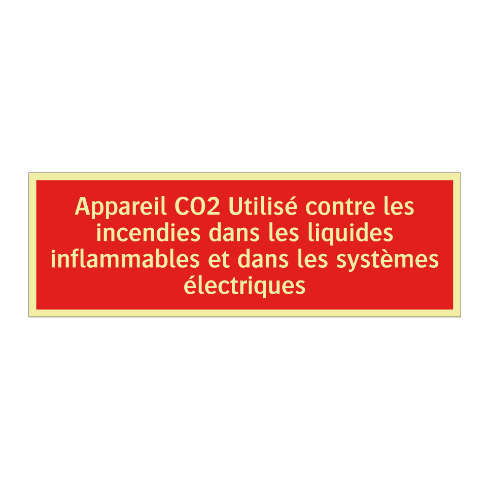 Appareil CO2 Utilisé contre les incendies dans les liquides inflammables et dans les systèmes électriques