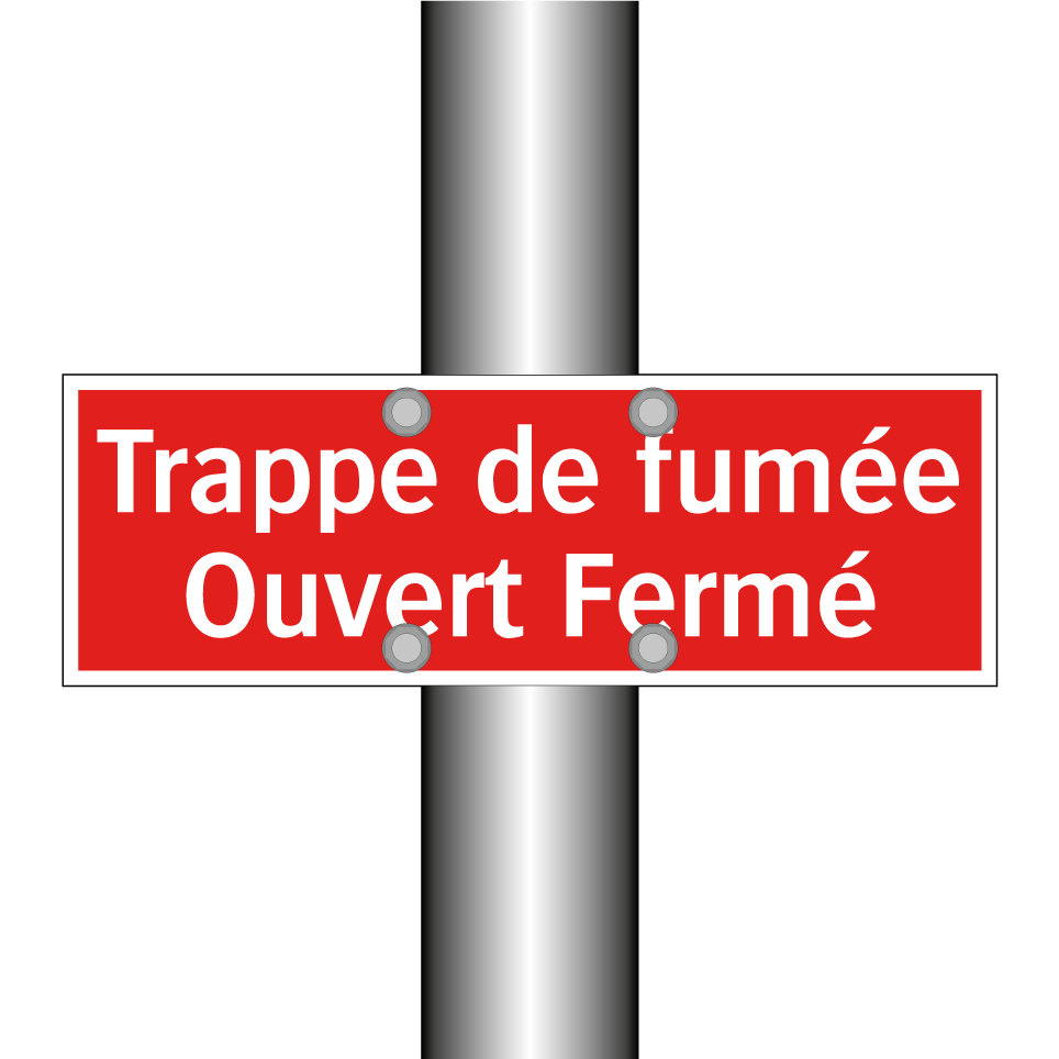 Trappe de fumée Ouvert Fermé