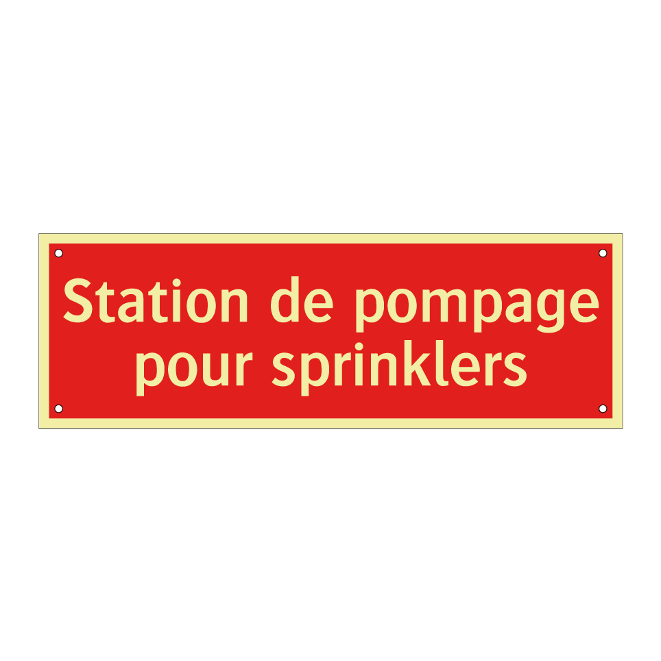 Station de pompage pour sprinklers