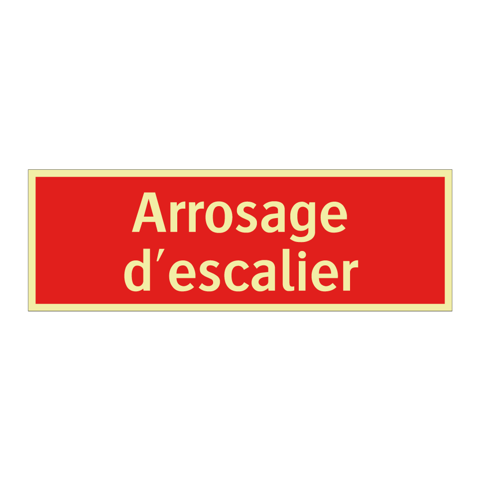 Arrosage d'escalier
