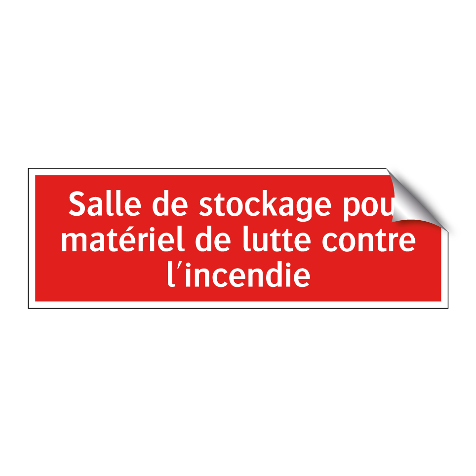 Salle de stockage pour matériel de lutte contre l'incendie