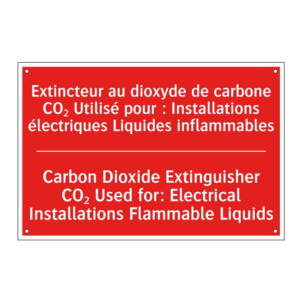 Extincteur au dioxyde de carbone /.../ - Carbon Dioxide Extinguisher CO₂ /.../