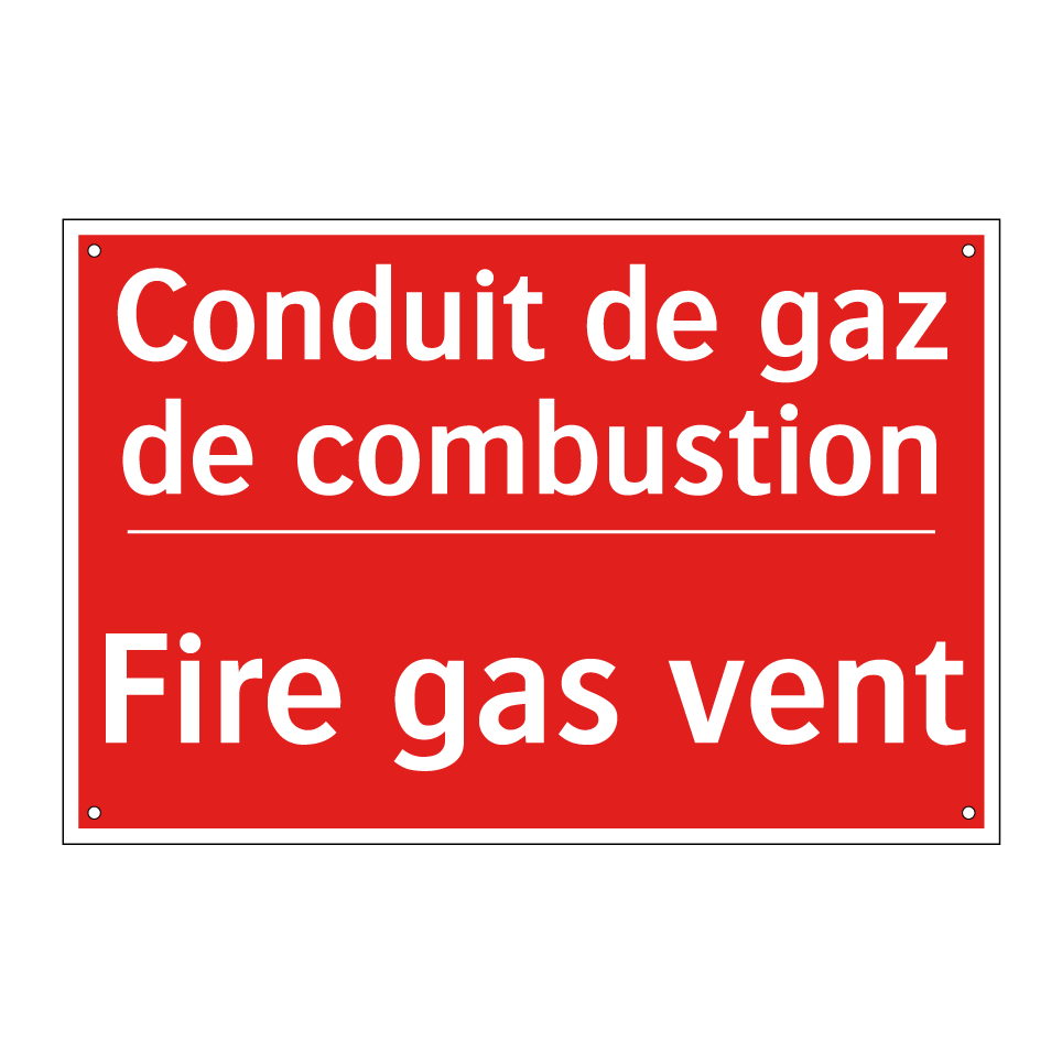 Conduit de gaz de combustion - Fire gas vent