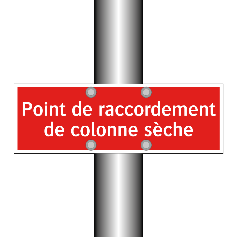 Point de raccordement de colonne sèche