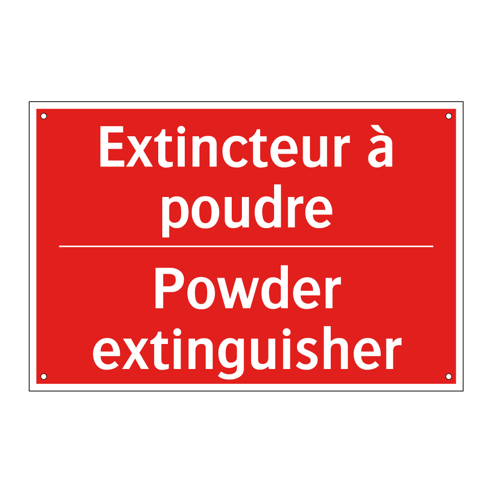 Extincteur à poudre - Powder extinguisher