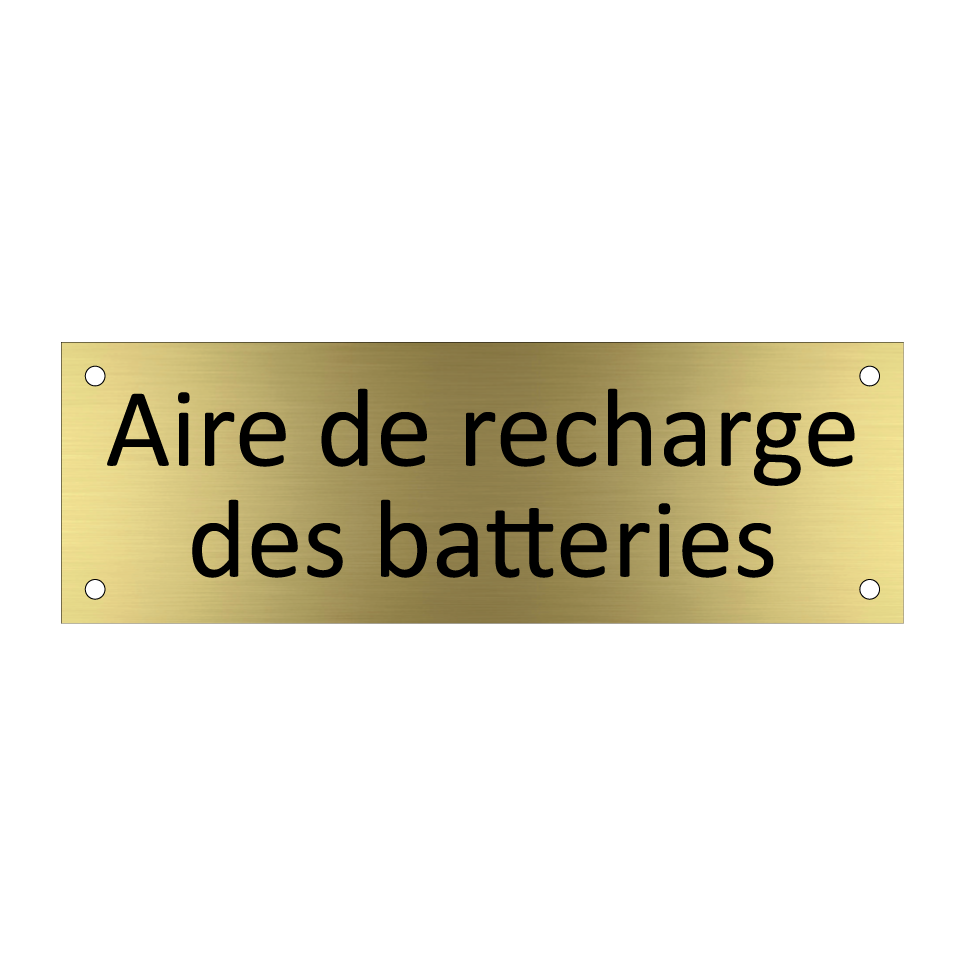 Aire de recharge des batteries