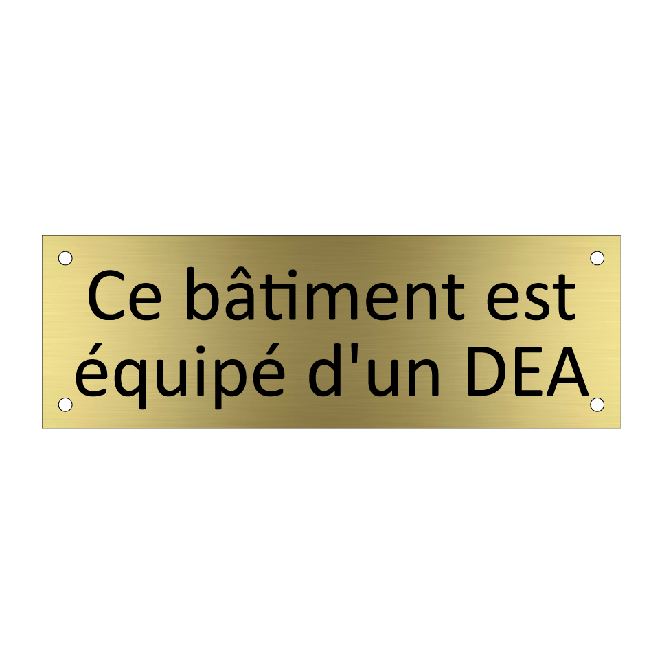 Ce bâtiment est équipé d'un DEA