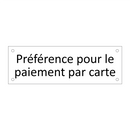 Préférence pour le paiement par carte