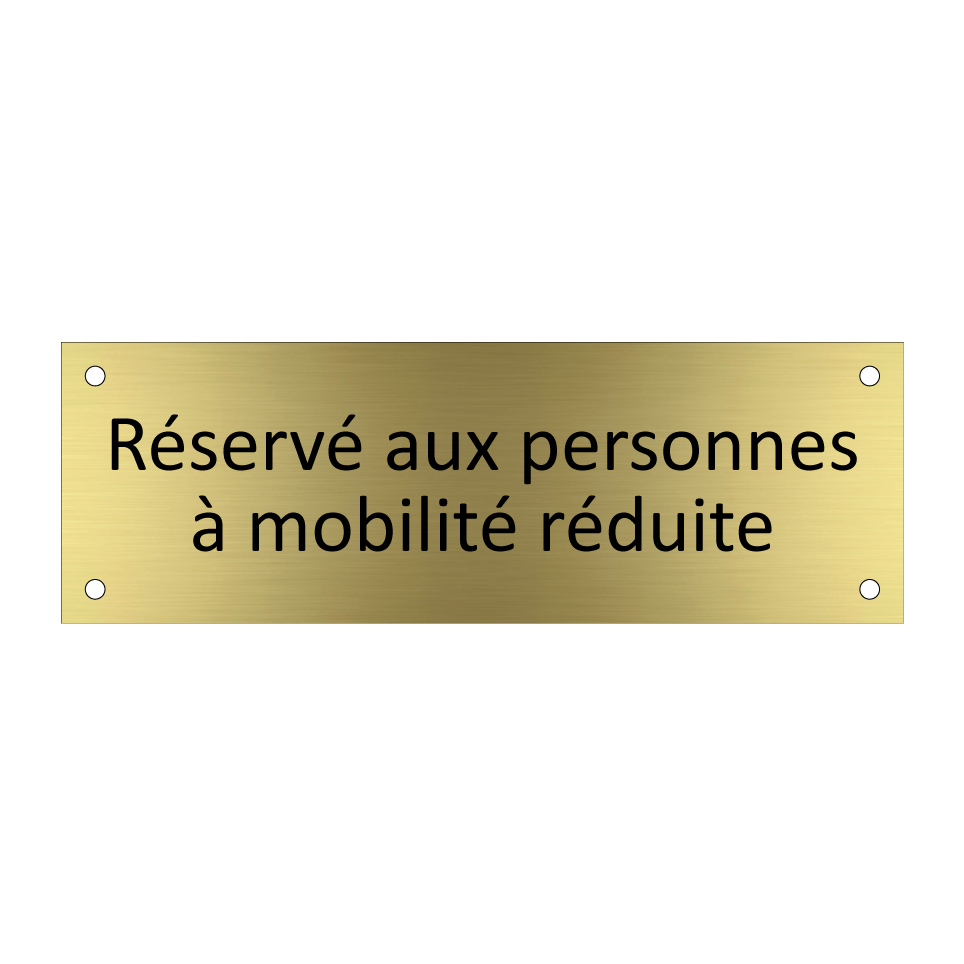 Réservé aux personnes à mobilité réduite