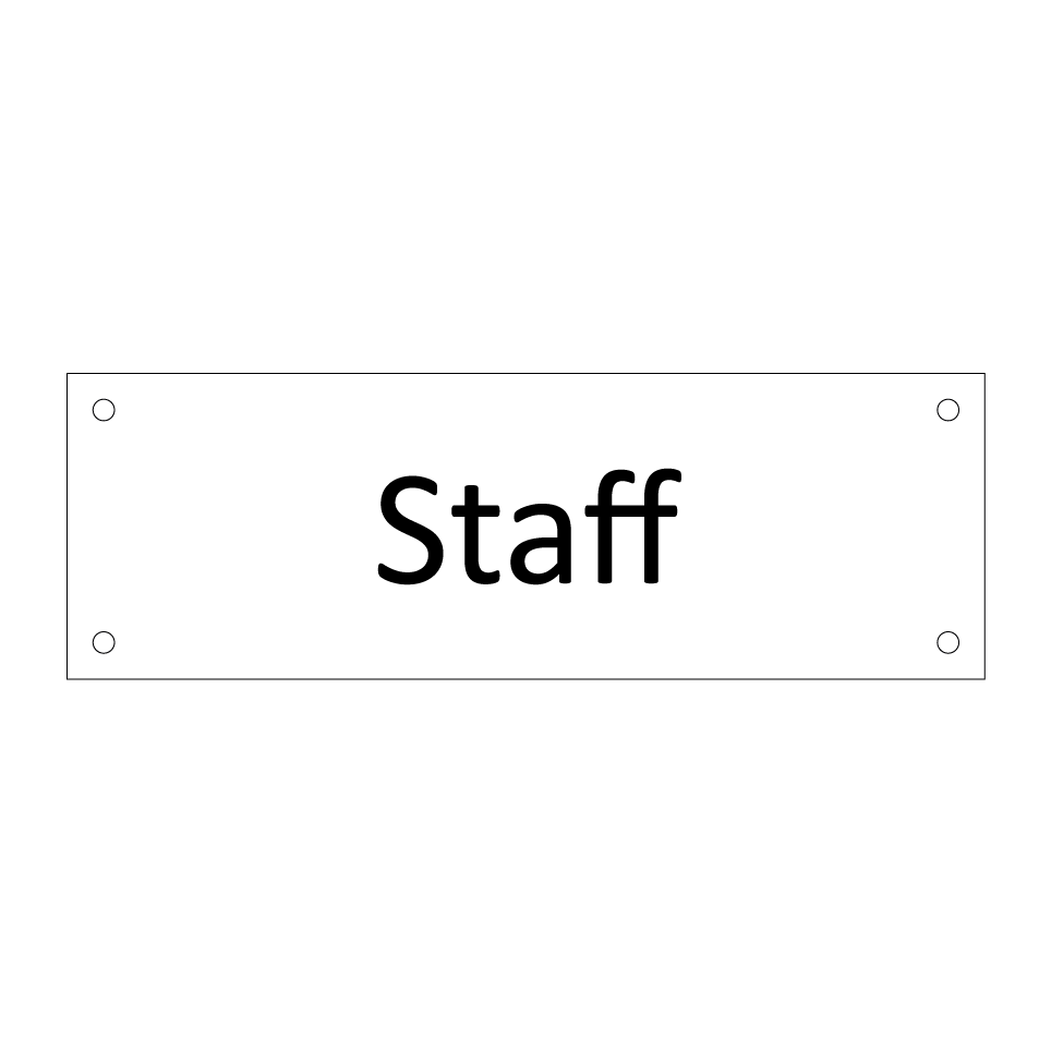 Staff & Staff & Staff