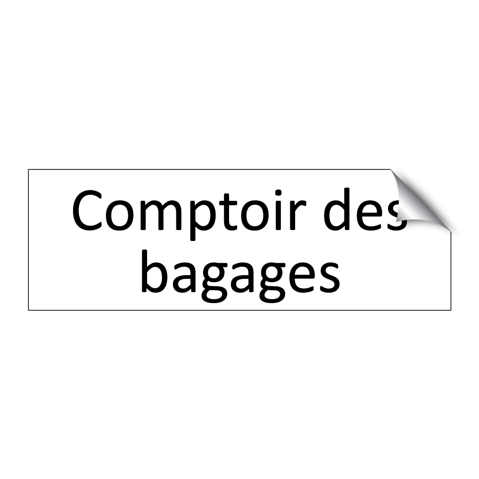 Comptoir des bagages