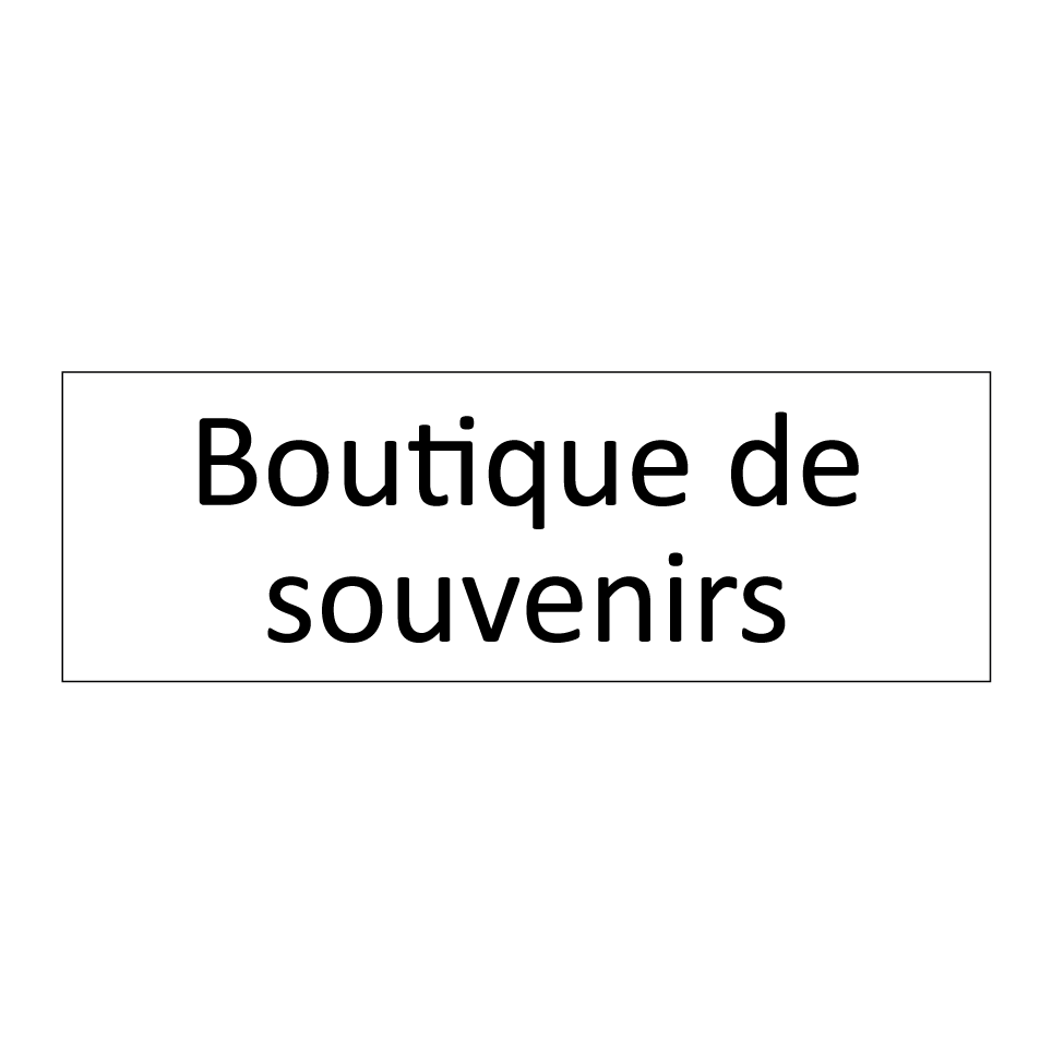Boutique de souvenirs