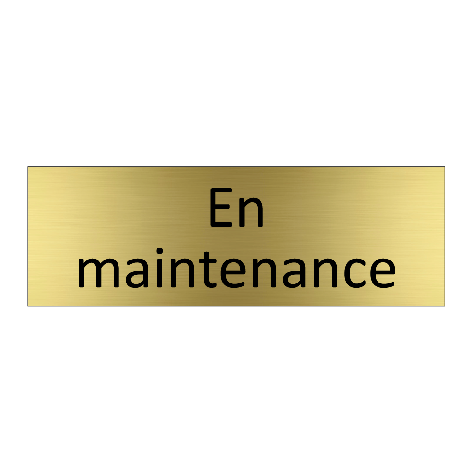 En maintenance