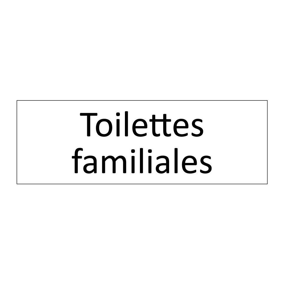 Toilettes familiales