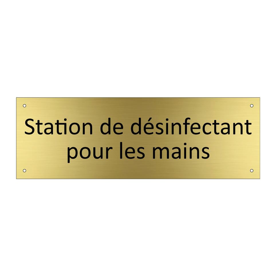 Station de désinfectant pour les mains