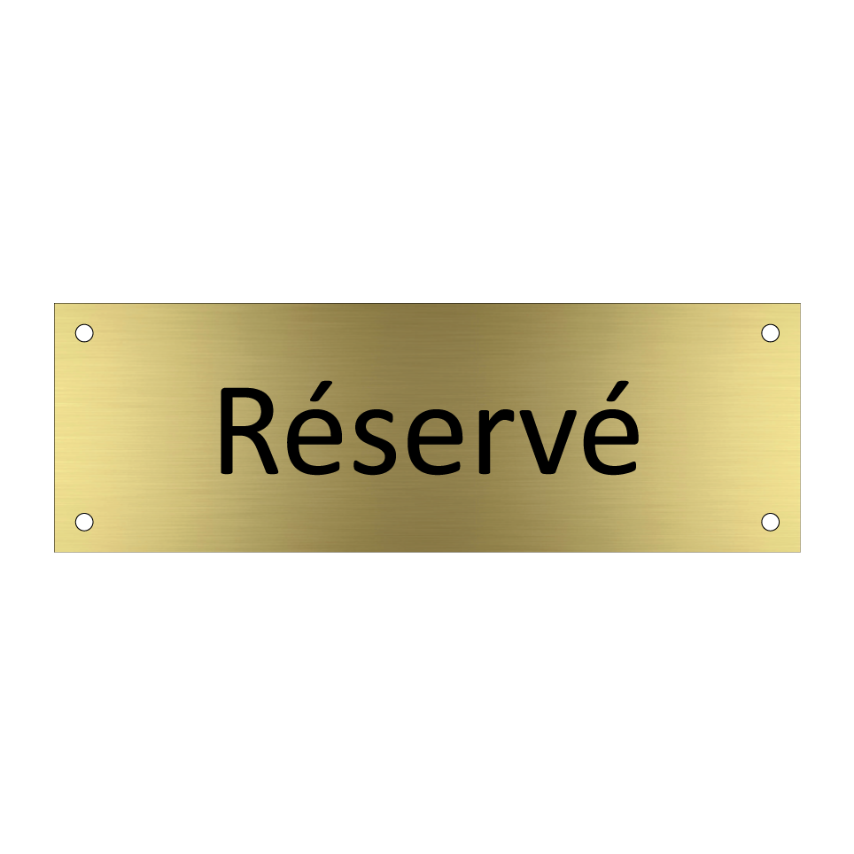 Réservé & Réservé & Réservé