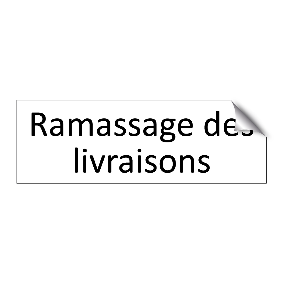Ramassage des livraisons